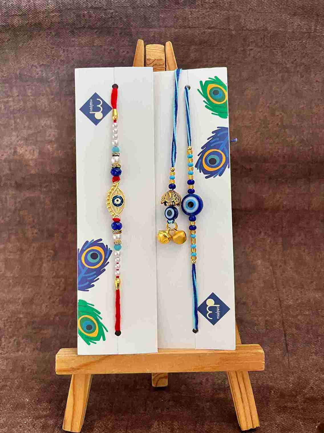 Maalpani Unique Bhaiya Bhabhi Rakhi Set of 2 Rakhi - BB54